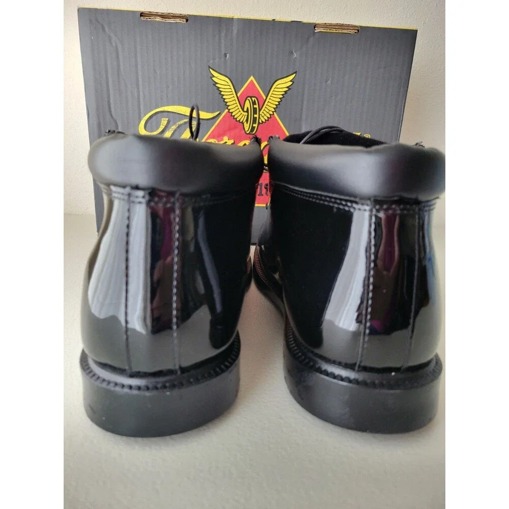 Thorogood Academy Chukka 831-6032 NIB Men's 12M Black High Gloss Uniform Shoes
